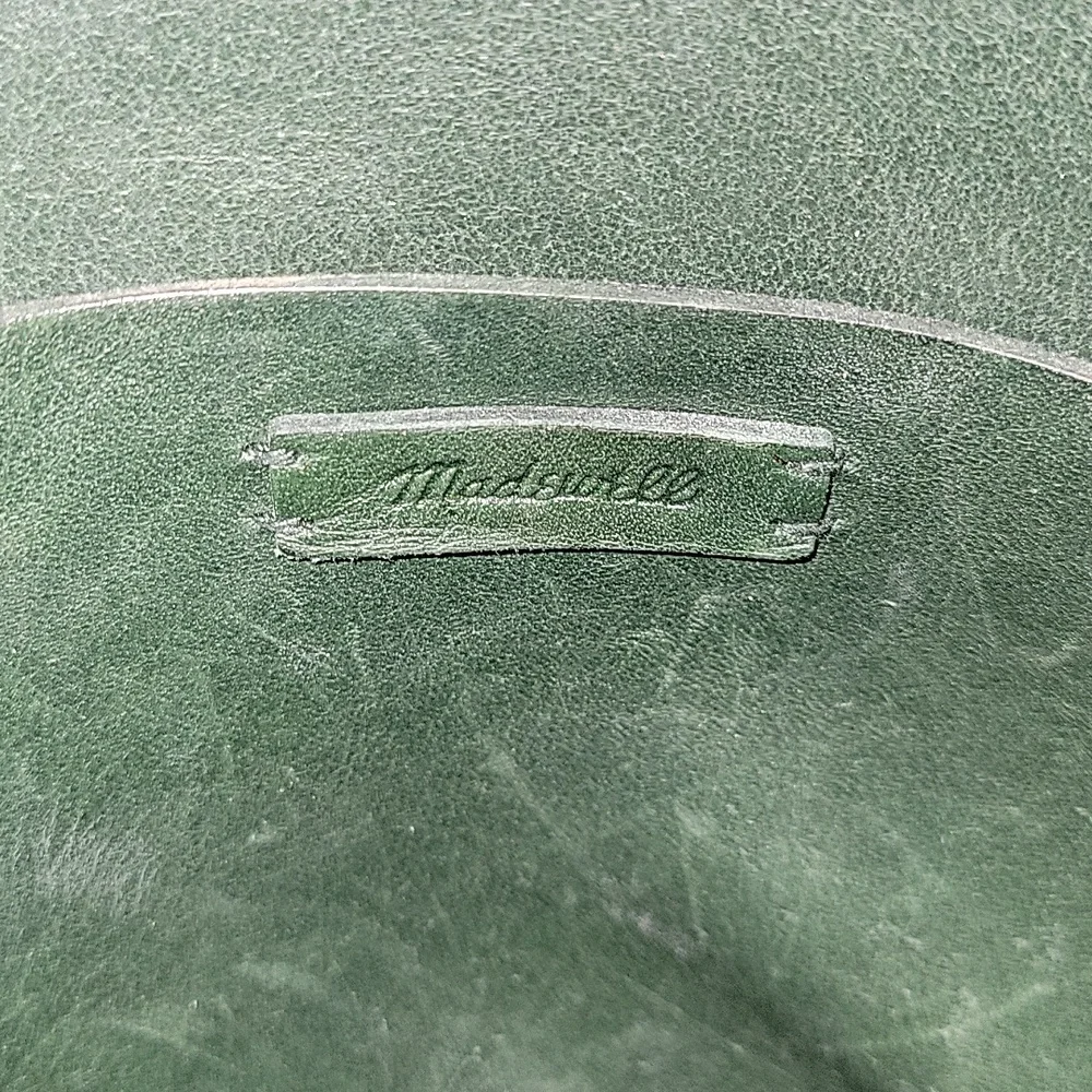 Madewell Dark Green Leather Crossbody Shoulder Bag - Picture 14 of 14